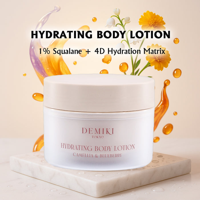 DEMIKI Essential Hydrating Body Lotion with Camellia & Blueberry Scent 200g/7.05oz