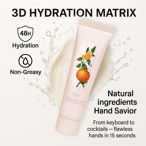 DEMIKI Aromatherapy Hand Cream (Citrus & Lemongrass) (Ship from LA) 50g/1.76oz