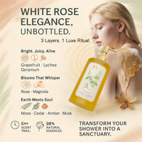 DEMIKI Body Shower Oil (Sakura & White Rose Scent) 10.15 fl oz