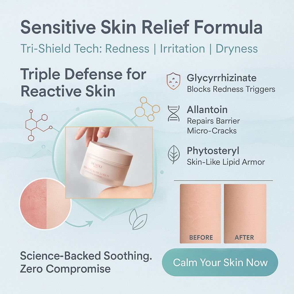 DEMIKI Essential Hydrating Body Lotion with Camellia & Blueberry Scent 200g/7.05oz